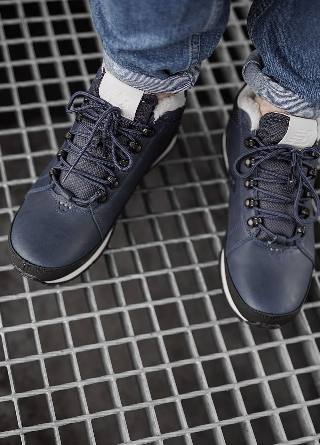 Темно-синие всесезонные кроссовки New Balance NB 754 Fur