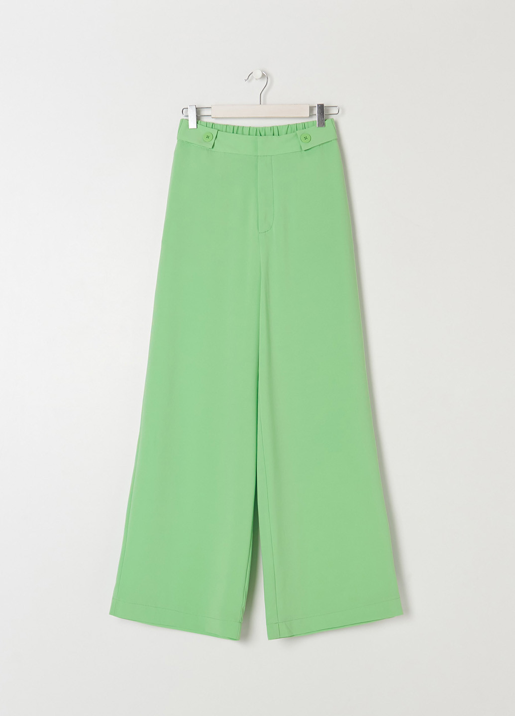 Зеленые кэжуал демисезонные палаццо брюки Sinsay