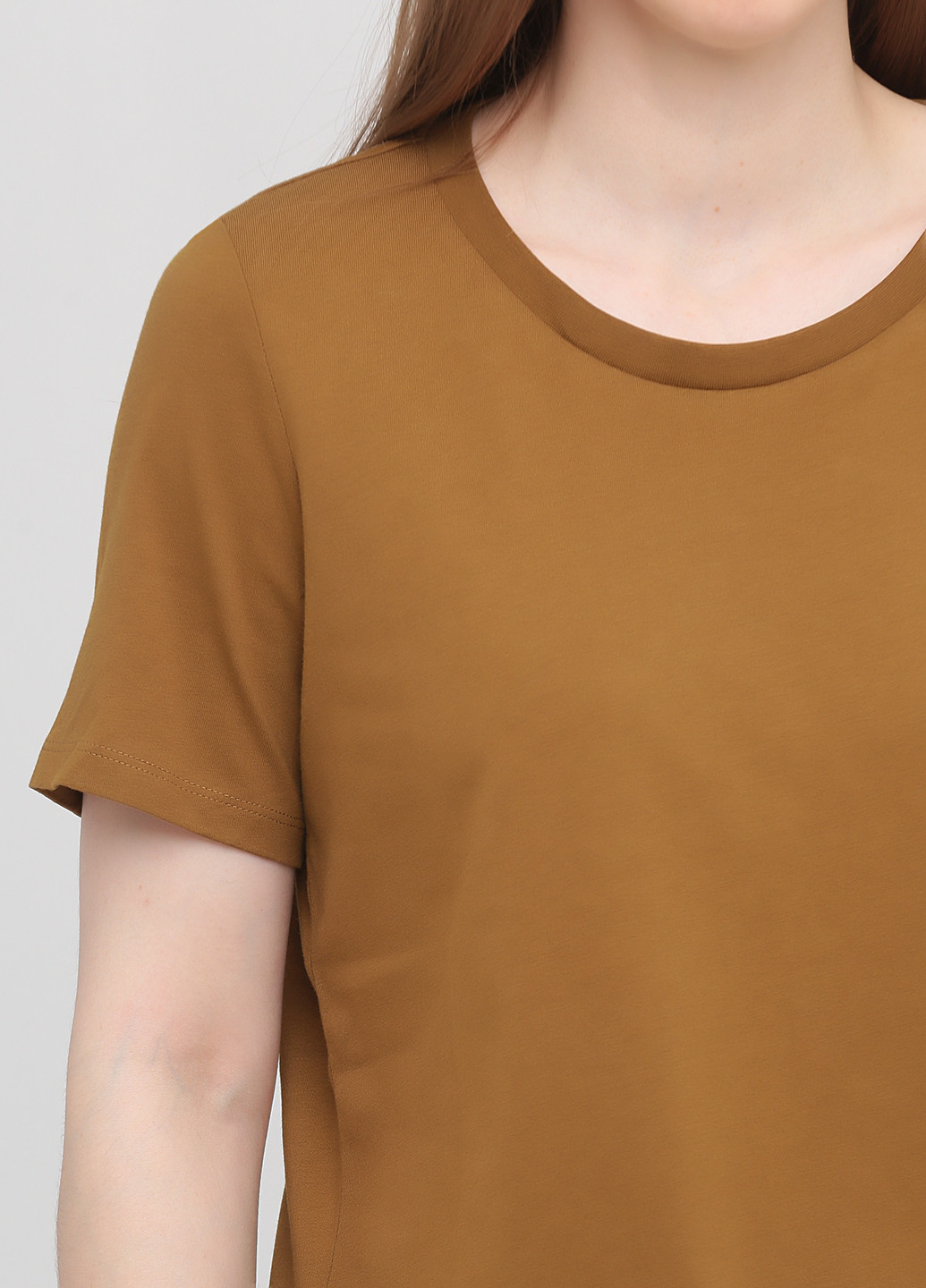 Светло-коричневая летняя футболка Minimum
