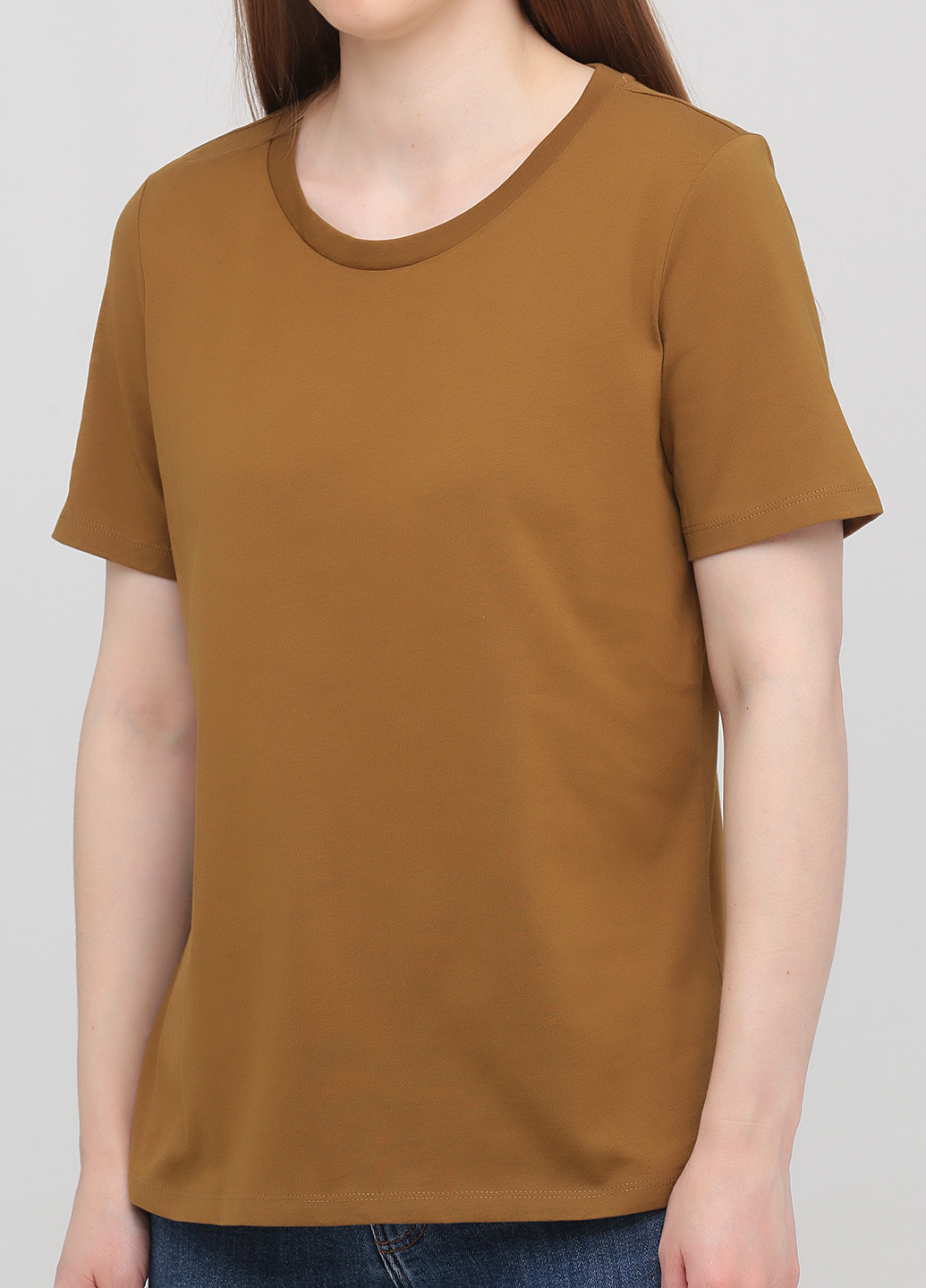 Світло-коричнева літня футболка Minimum