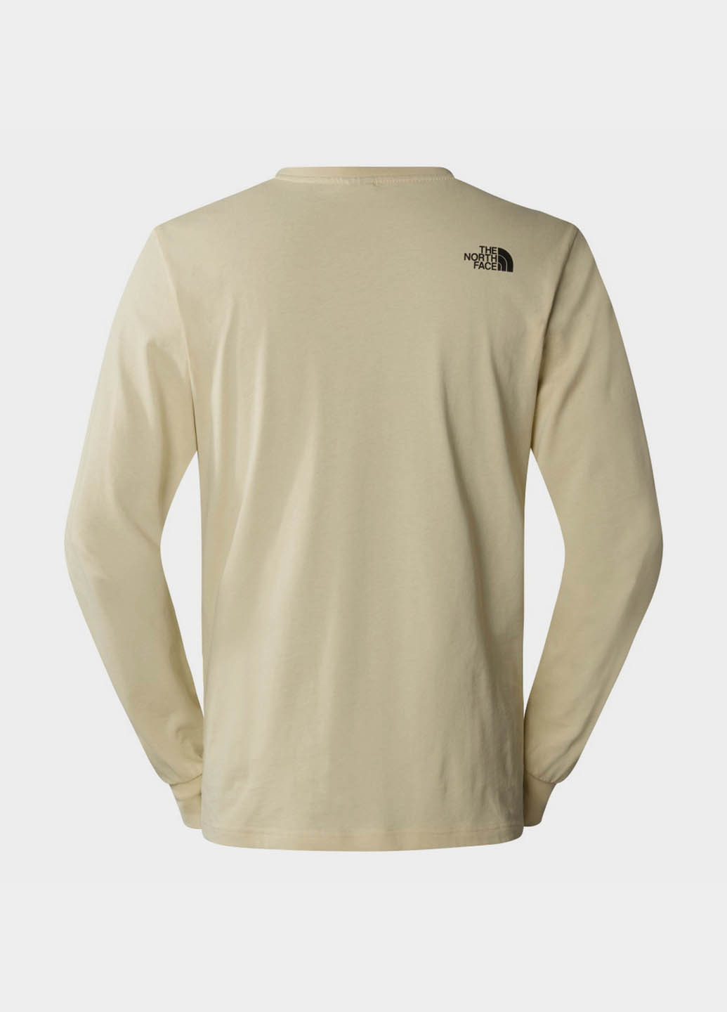 Лонгслів The North Face логотип бежевий кежуали бавовна