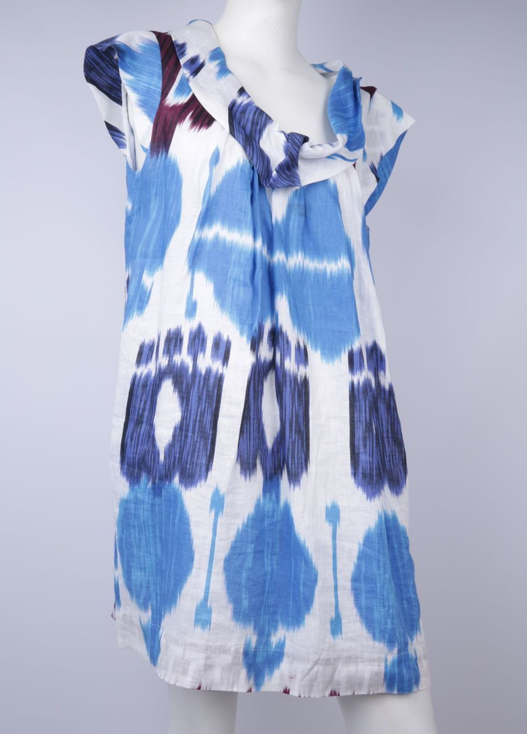 Комбинированное кэжуал платье оверсайз Caramelo с абстрактным узором