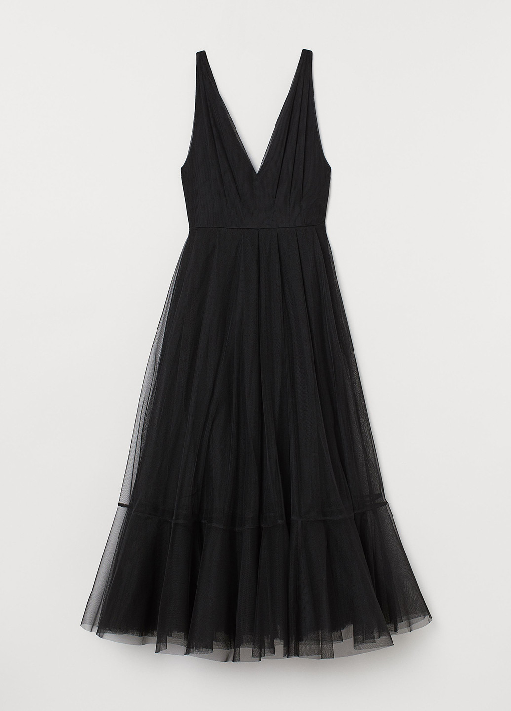 Чорна вечірня сукня кльош H&M