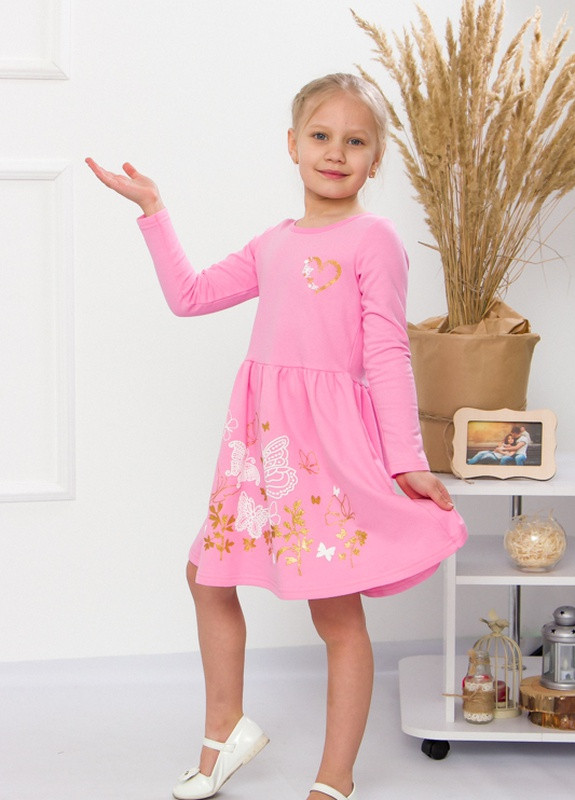 Темно-розовое платье для девочки Носи своє (253640430)