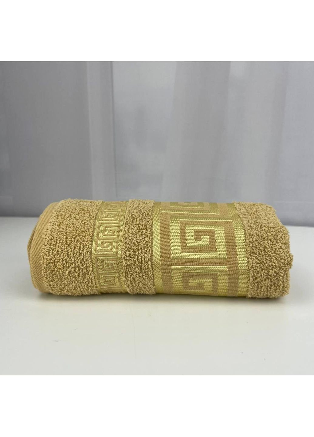 No Brand полотенце для лица махровое febo vip cotton grek турция 6386 желтое 50х90 см комбинированный производство - Украина