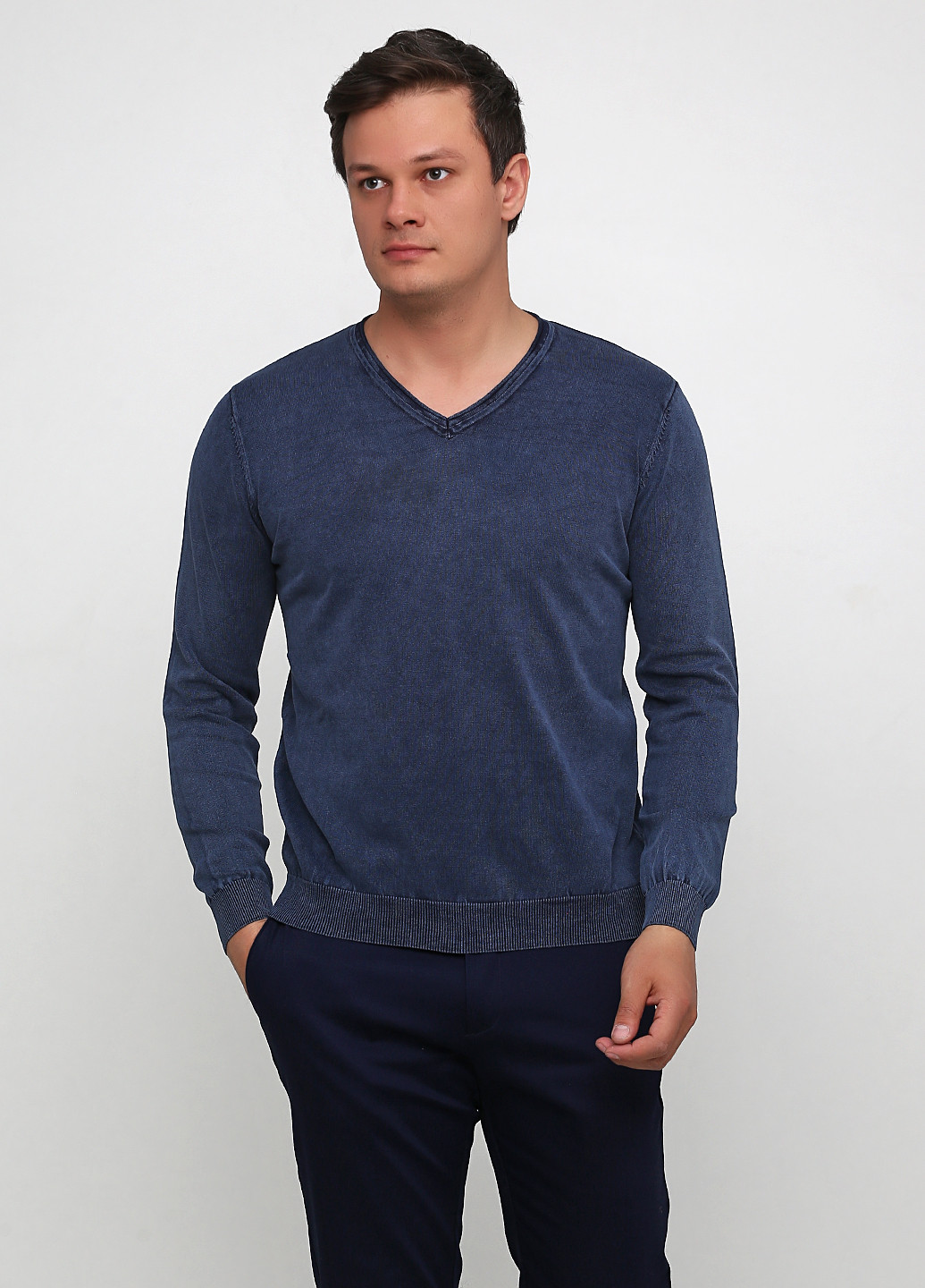 Темно-синій демісезонний пуловер пуловер Cashmere Company