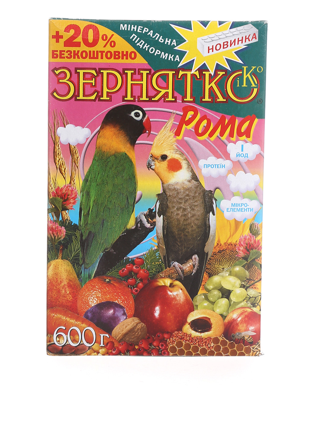 Сухой корм для птиц, 600 г Зернятко (78697329)