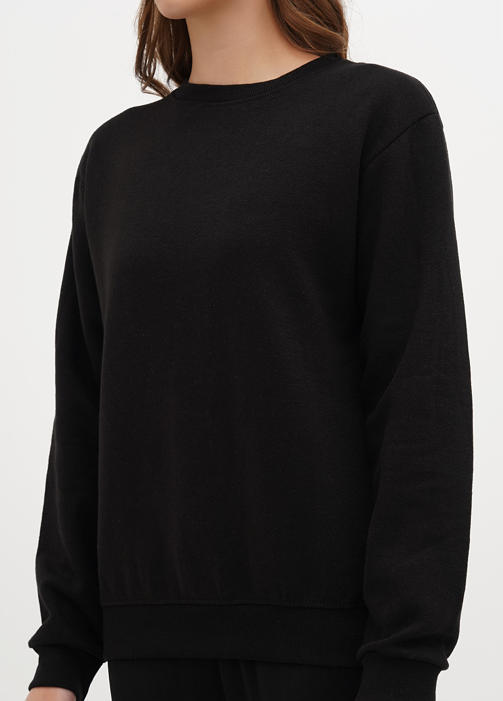 Чорний світшот Nasty Gal однотонний без декору (304771572)