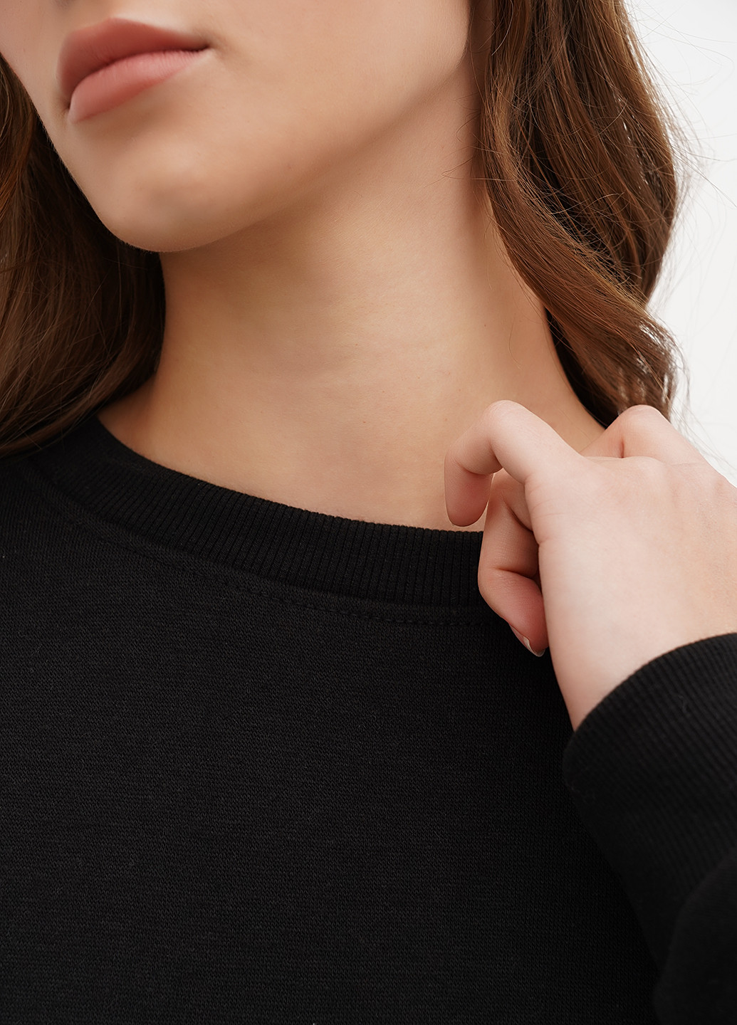 Чорний світшот Nasty Gal однотонний без декору (304771572)