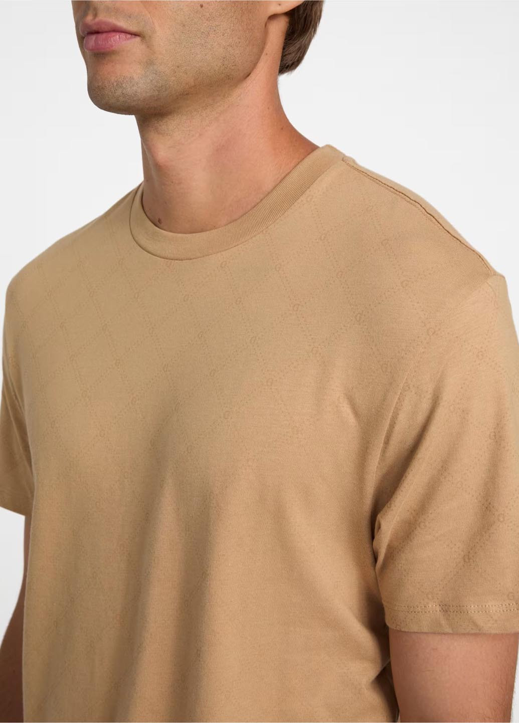 Світло-коричнева футболка Guess