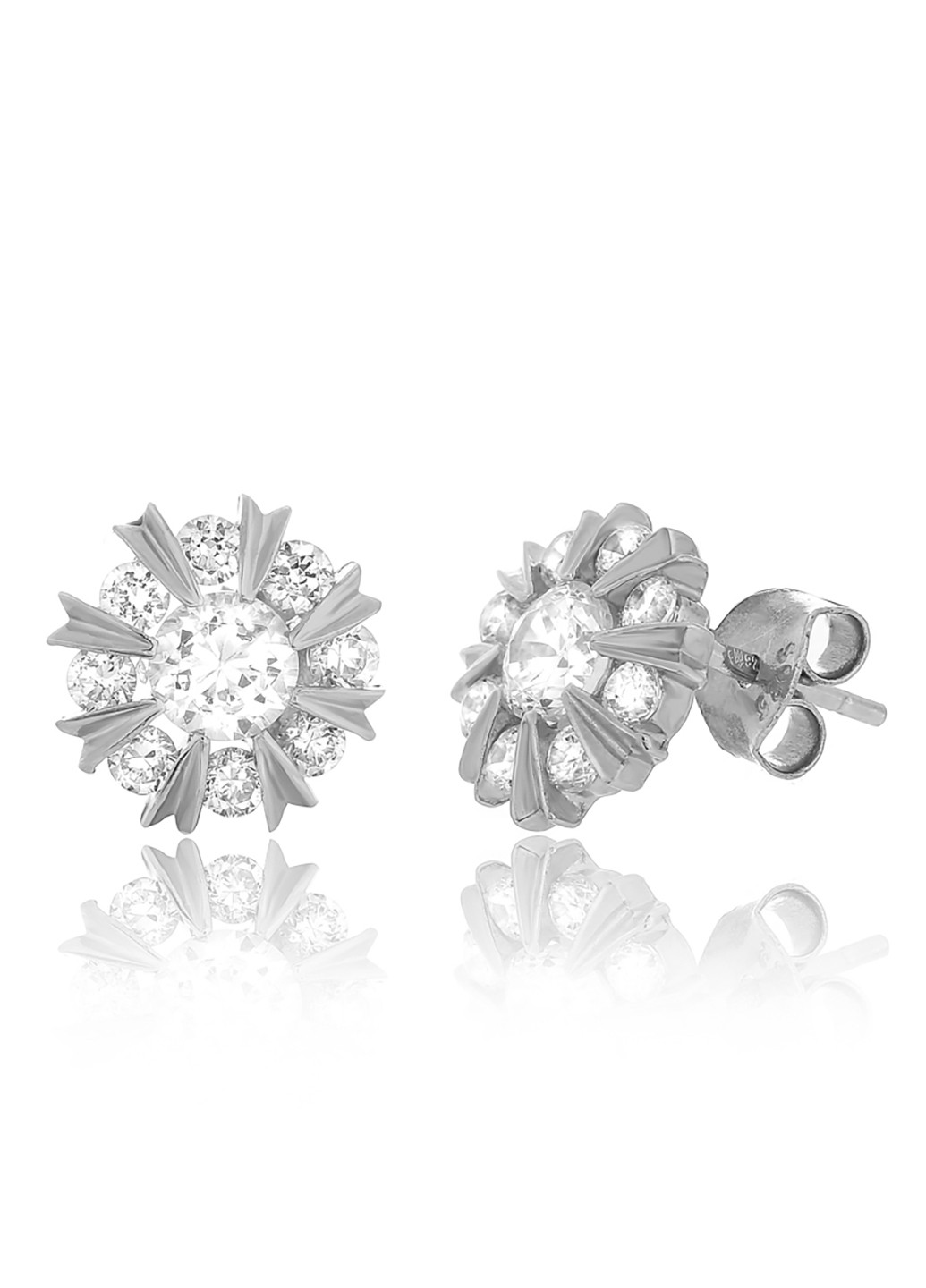 Серебряные серьги с фианитами ск2ф/416 Silvex925 (201168860)