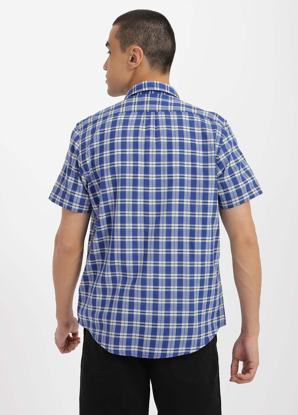 Голубой кэжуал рубашка в клетку Lee