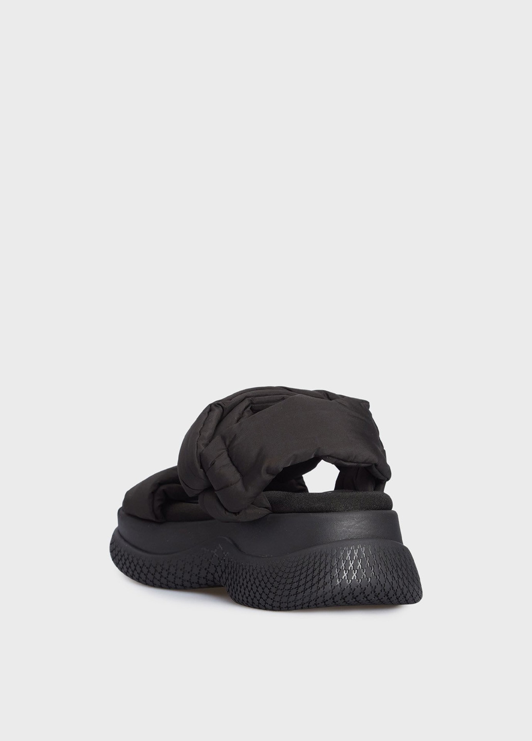 Черные босоножки Bronx на липучке с логотипом