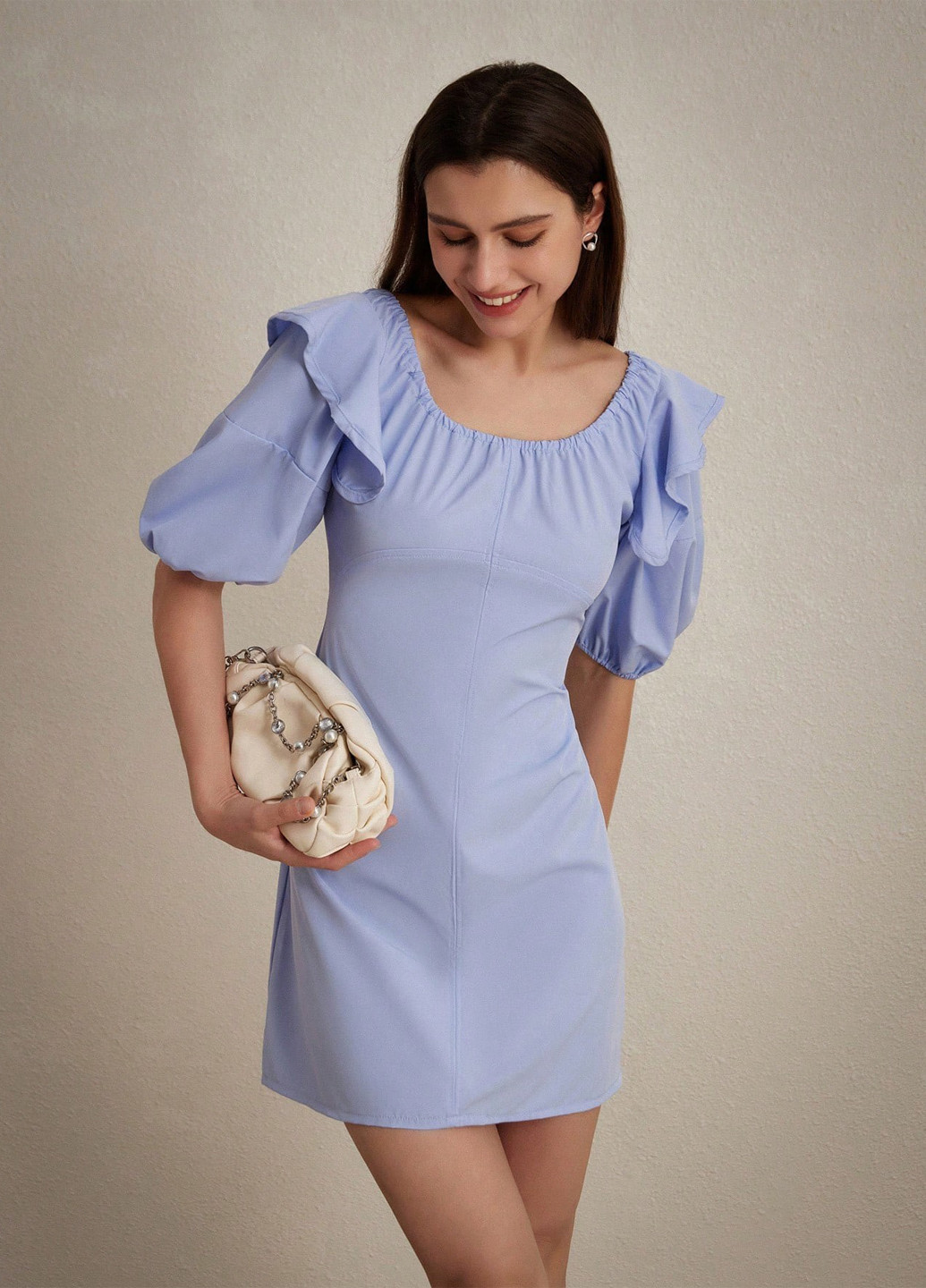 Світло-лілова кежуал сукня футляр SHEIN однотонна