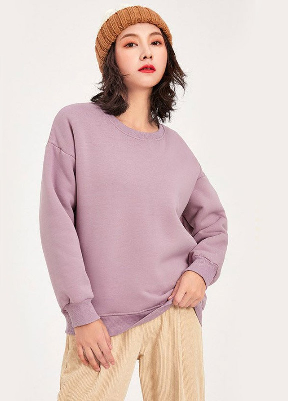 Світшот жіночий утеплений Bohemia, фіолетовий Berni Fashion - крій однотонний фіолетовий кежуал бавовна - (231479979)