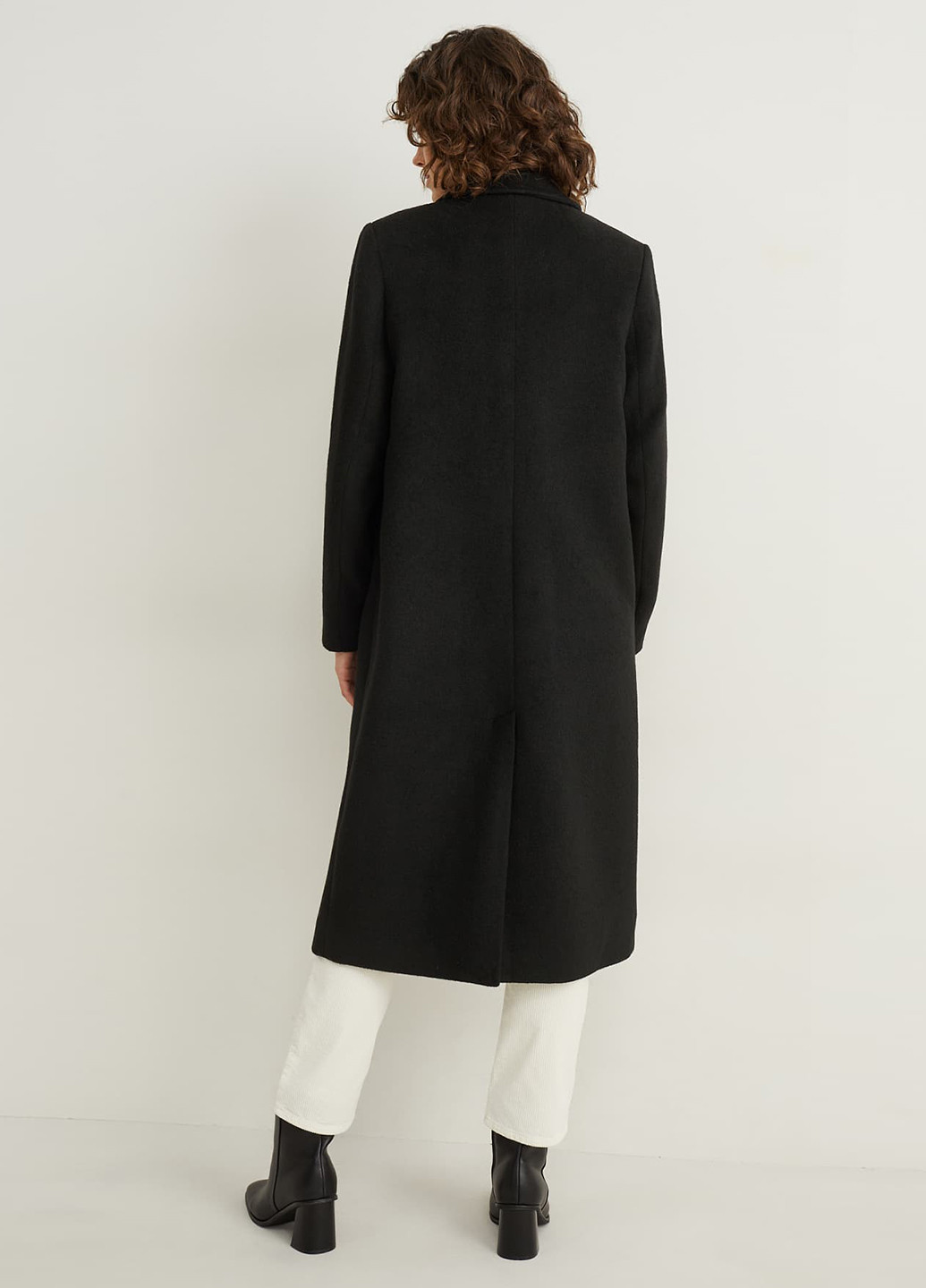 Чорне демісезонне Пальто однобортне C&A
