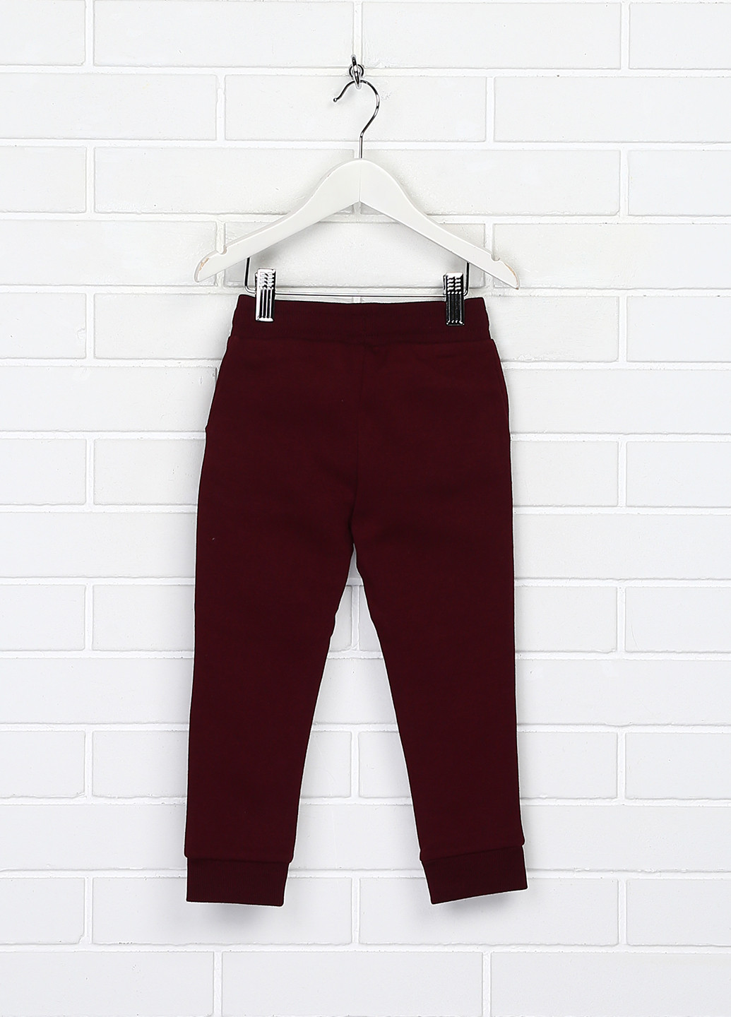 Бордовые кэжуал демисезонные брюки джоггеры H&M