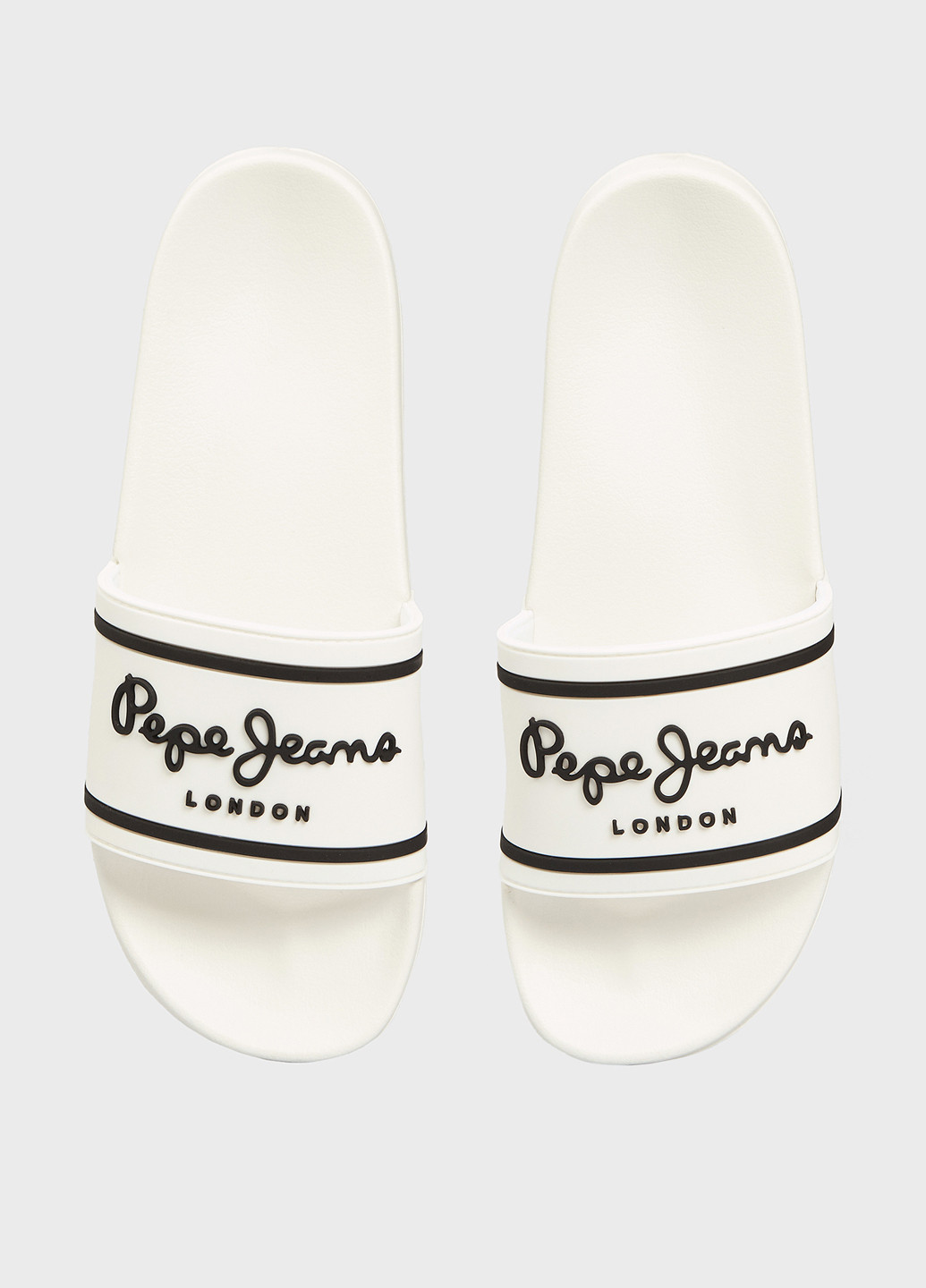 Белые пляжные шлепанцы Pepe Jeans