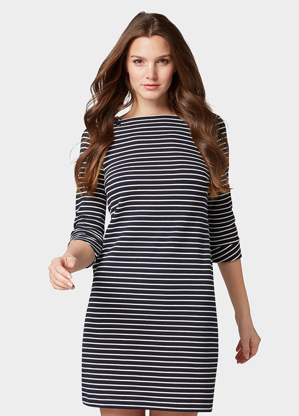 Синя кежуал сукня Tom Tailor в смужку