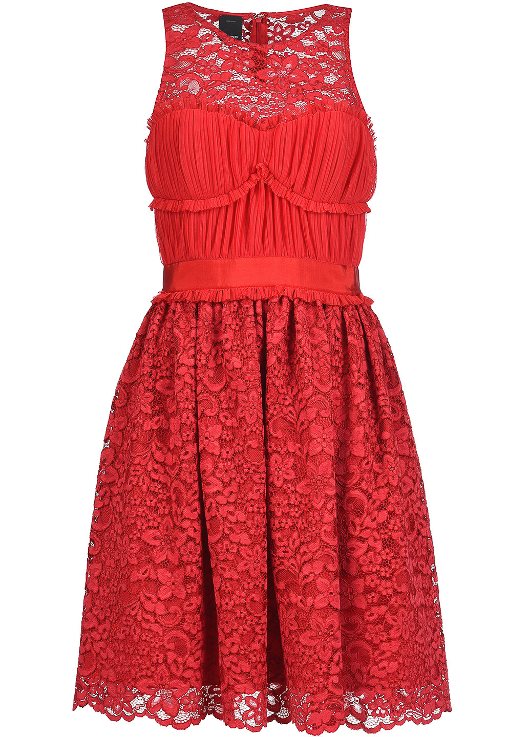 Красное коктейльное платье Pinko