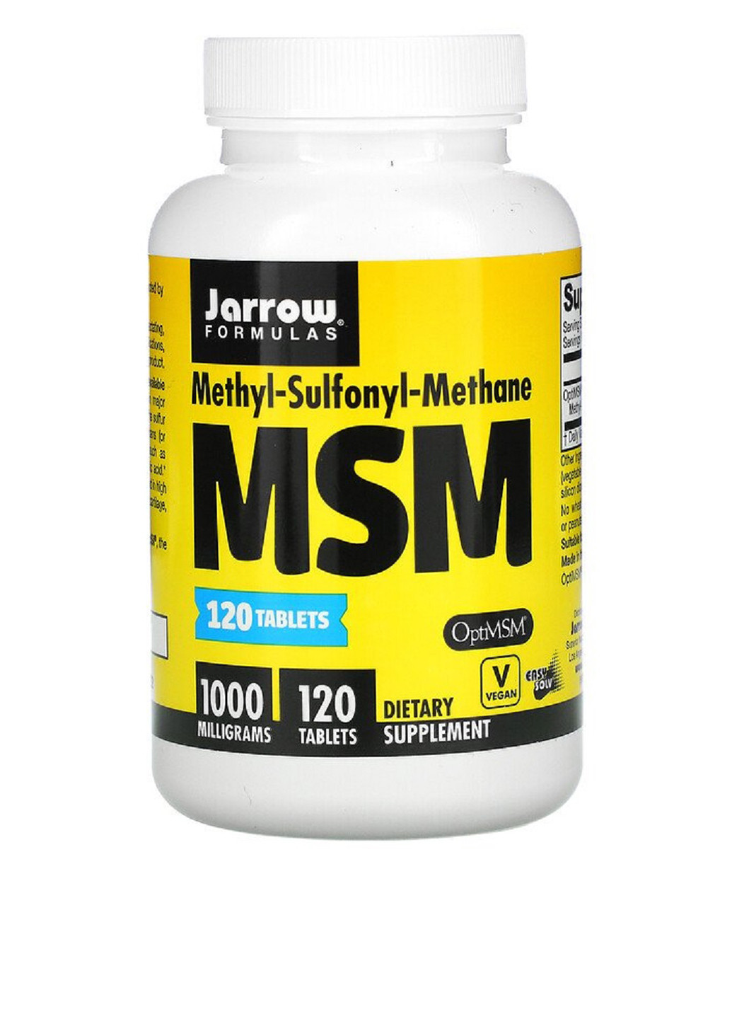 МСМ, 1000 мг (120 таб.) Jarrow Formulas (251206542)
