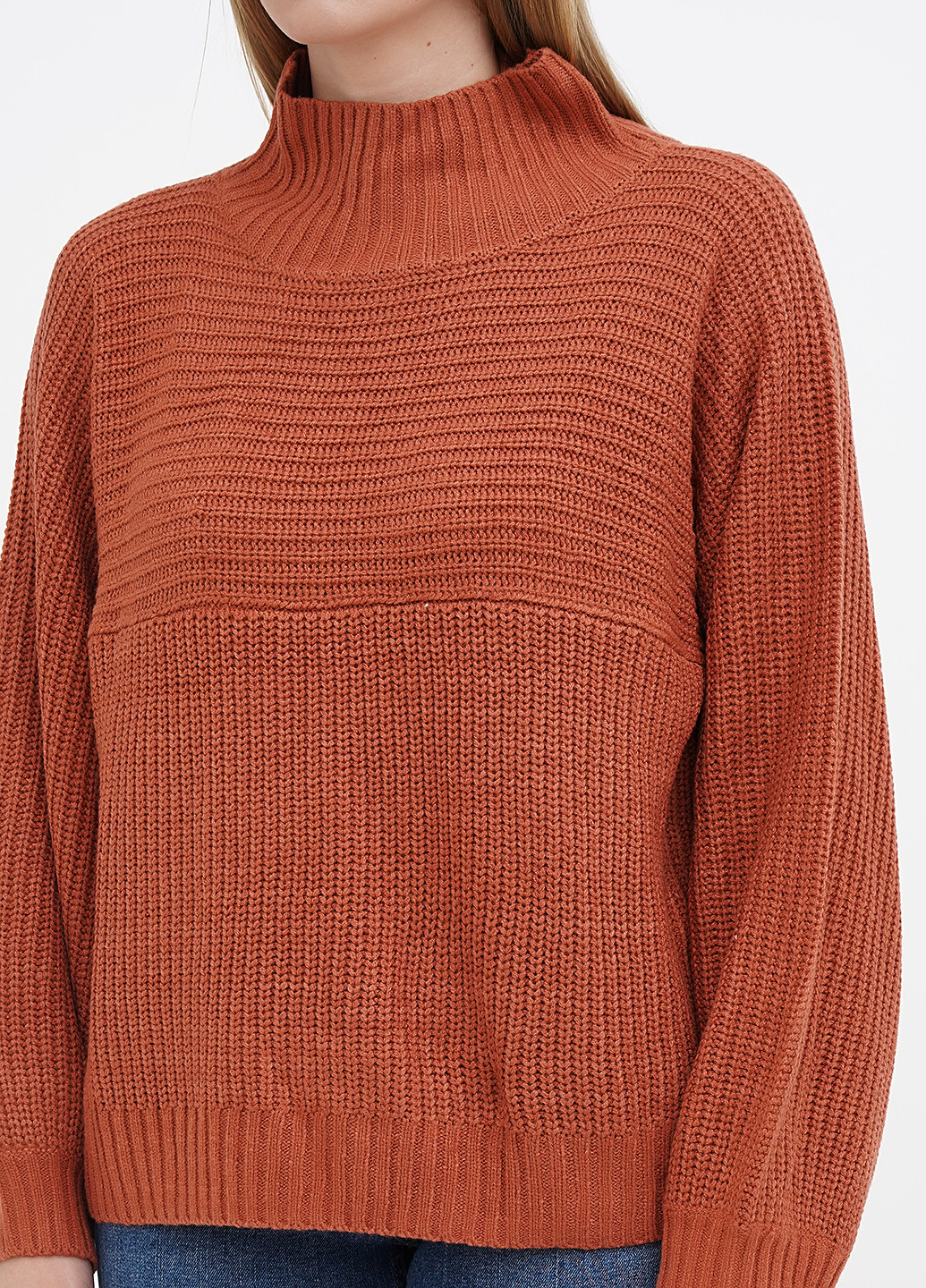 Терракотовый зимний свитер Monki