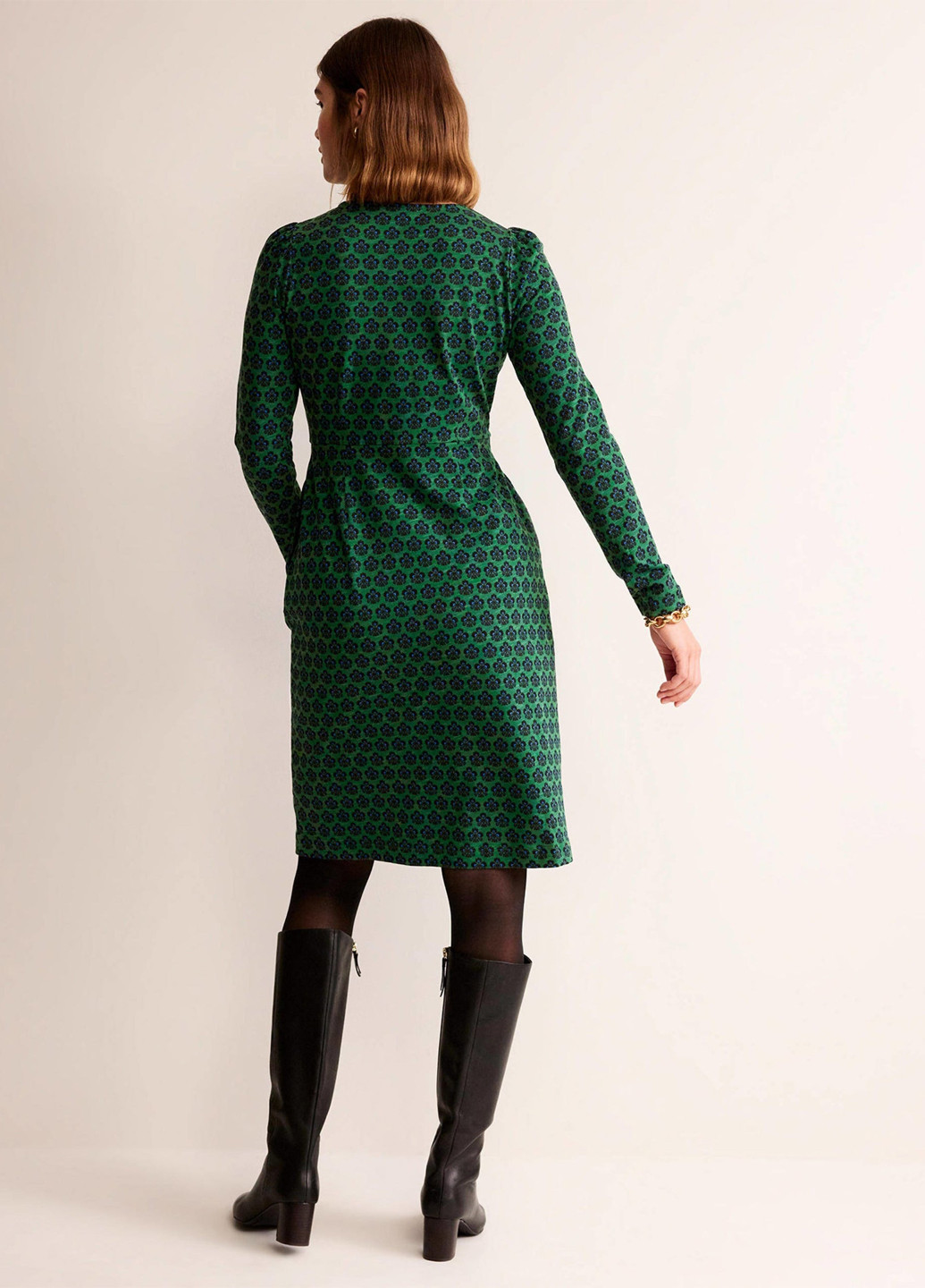 Зелена кежуал сукня футляр Boden з квітковим принтом