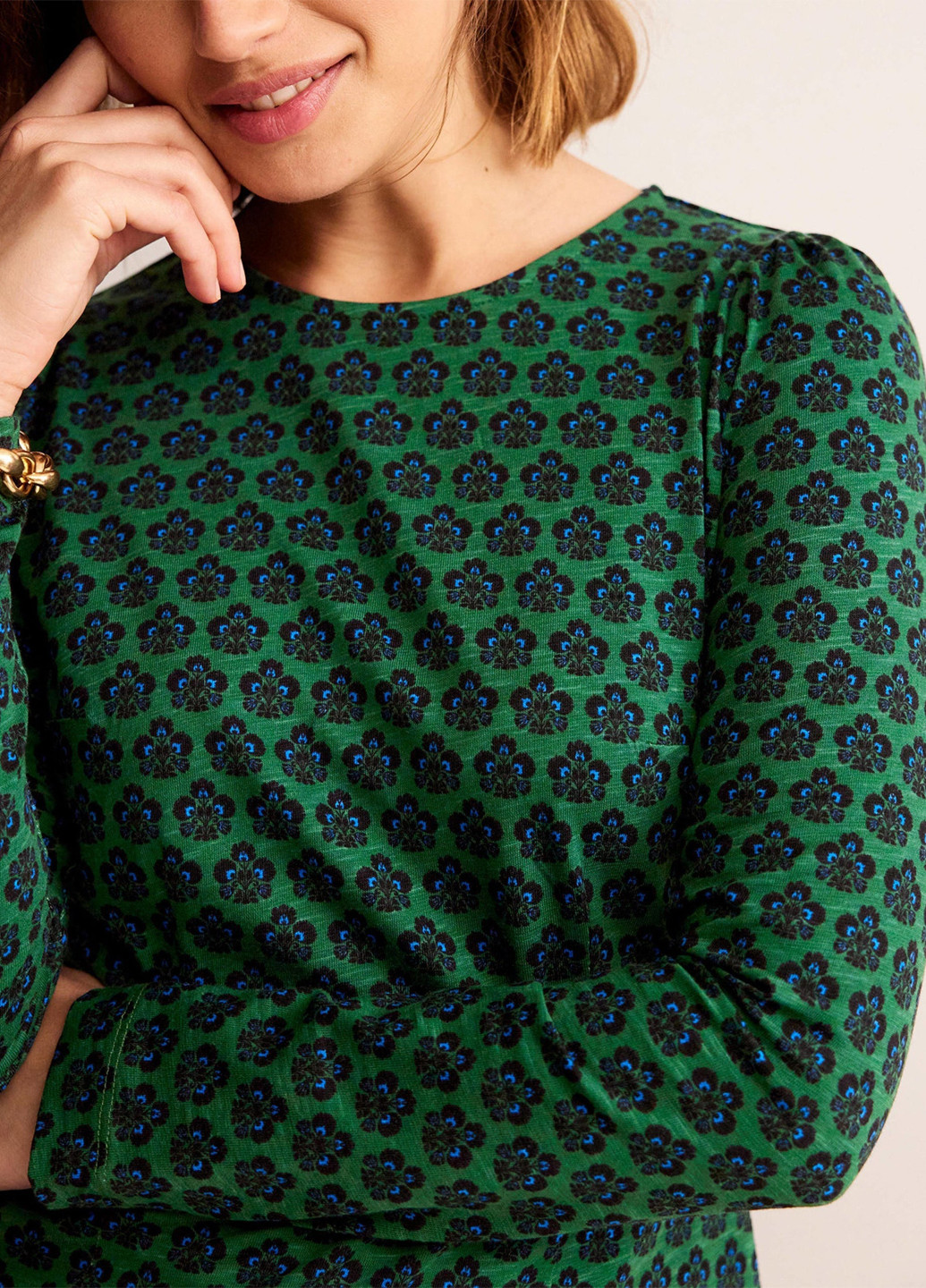 Зелена кежуал сукня футляр Boden з квітковим принтом