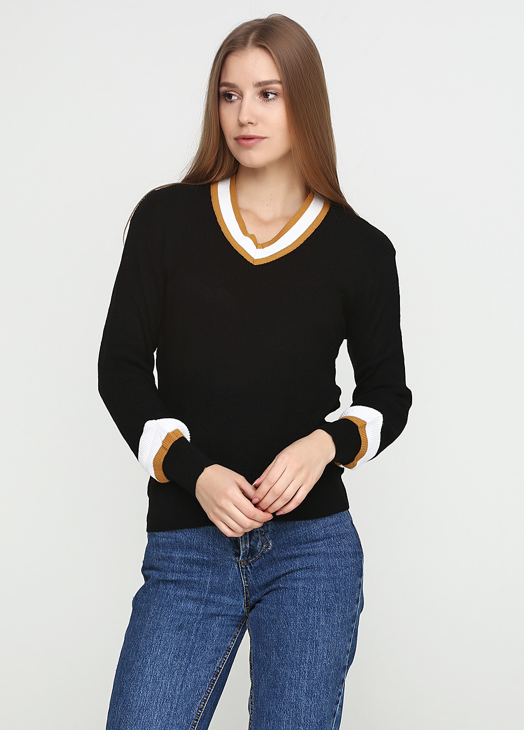 Черный демисезонный пуловер пуловер Imperial