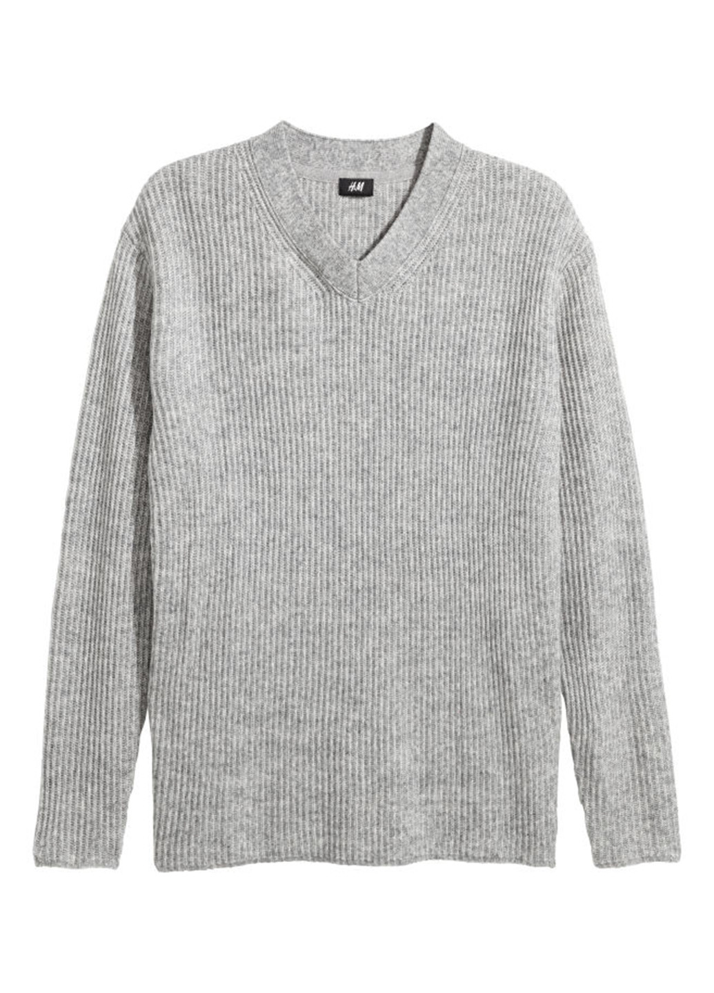 Серый демисезонный джемпер пуловер H&M