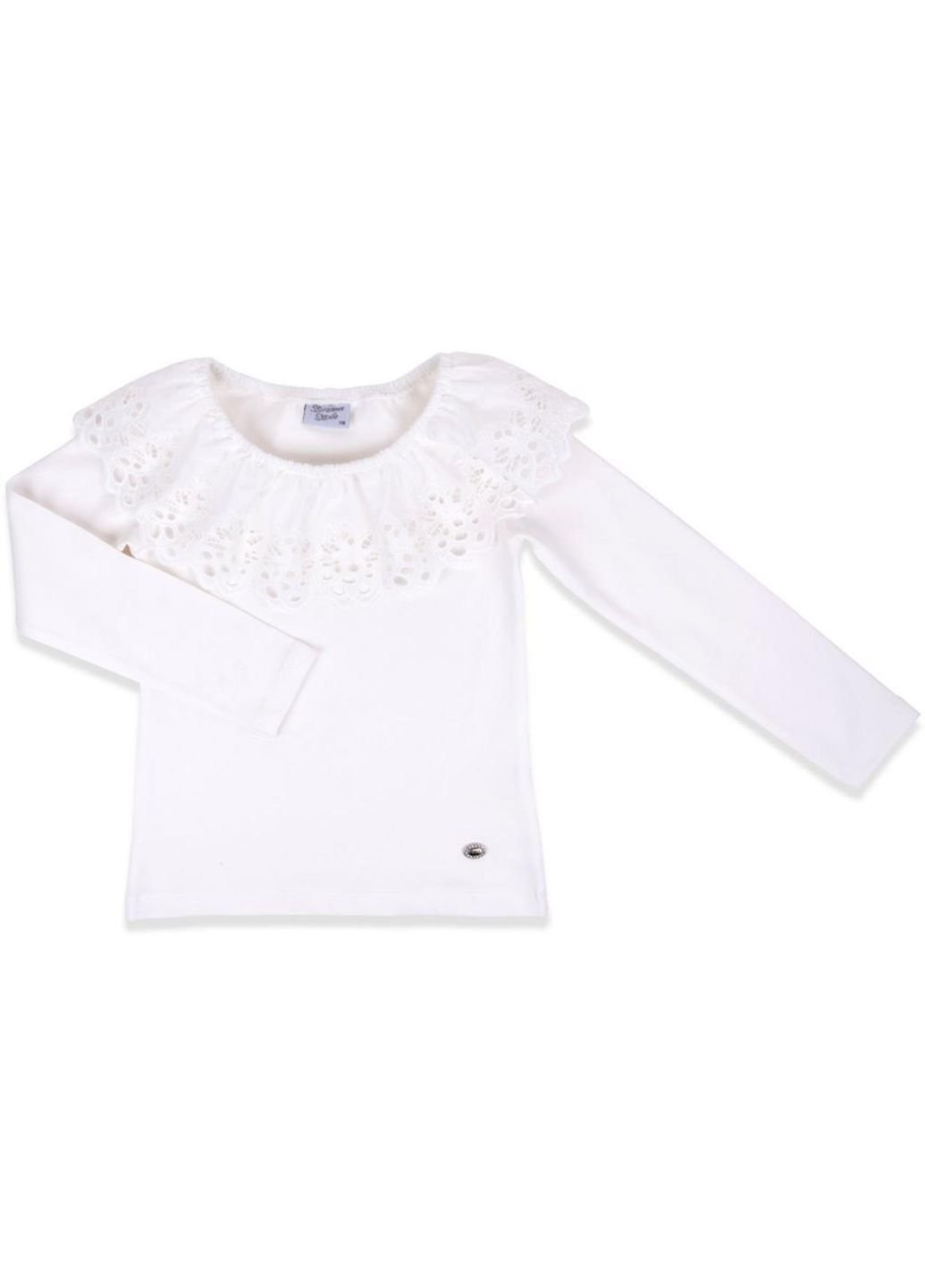 Кофта з мереживною оборкою (9999-152G-beige) Breeze (251313850)