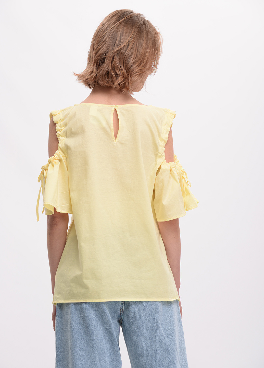 Светло-желтая летняя блуза для беременных H&M