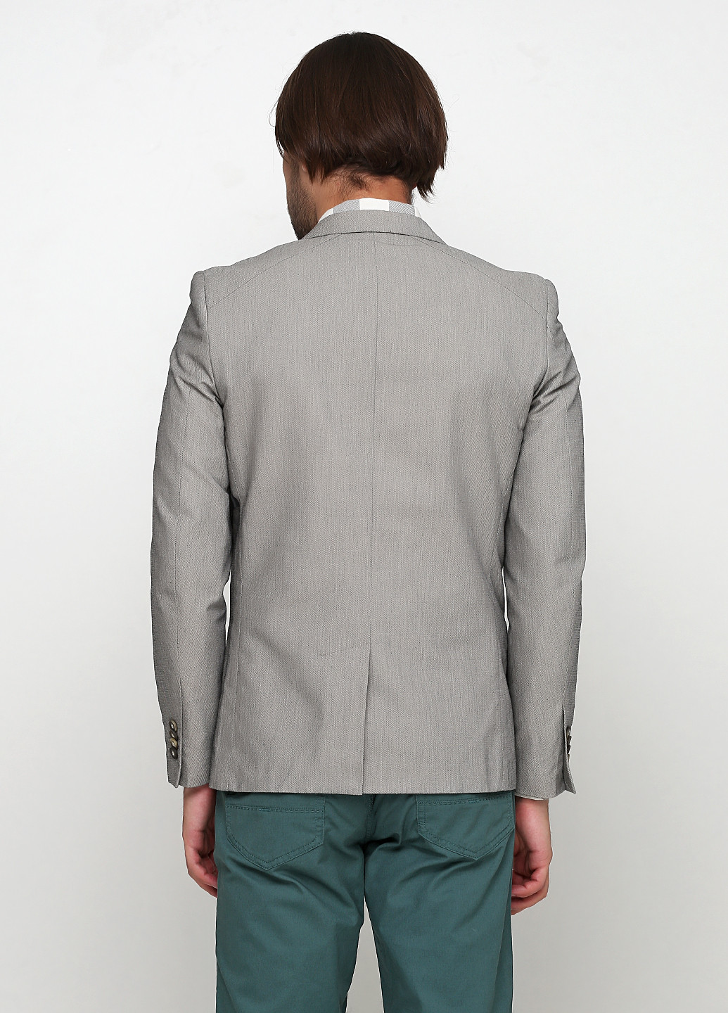 Пиджак Intelligent серый деловой полиэстер