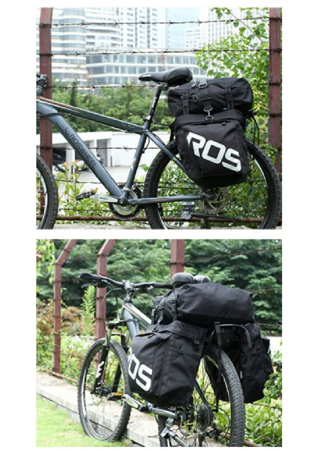 Велосипедная сумка на багажник велосумка водоотталкивающая со светоотражающими элементами (472918-Prob) Черная Unbranded (253644262)