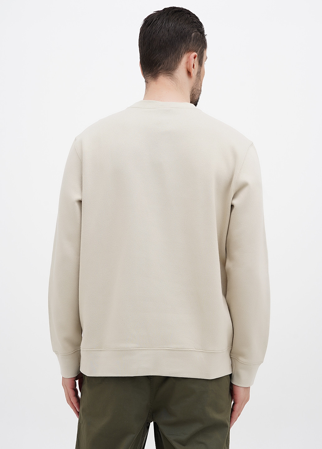 Світло-бежевий світшот H&M напис без декору (314854578)