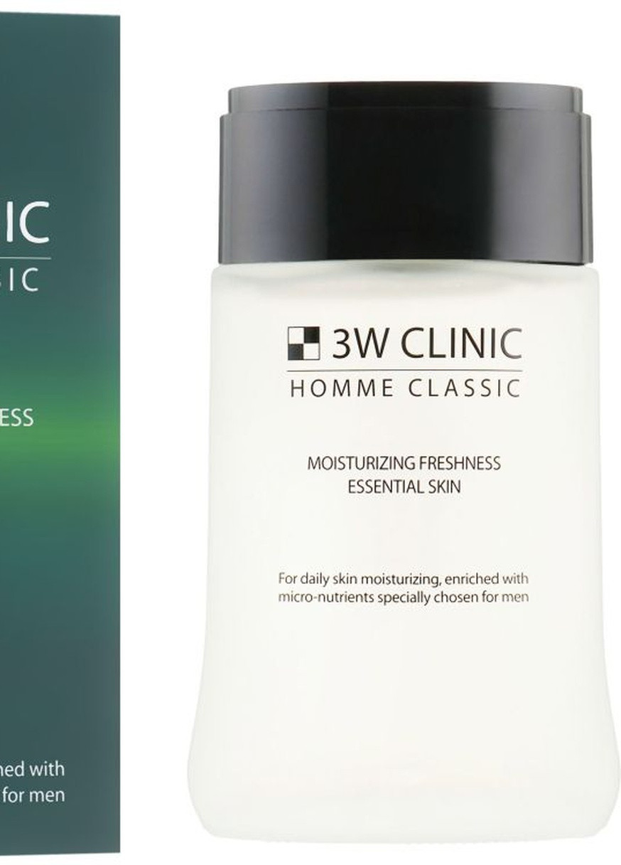 Homme Classic Moisturizing Freshness Essential Skin Тонер для лица, 150 мл 3W Clinic (236272104)