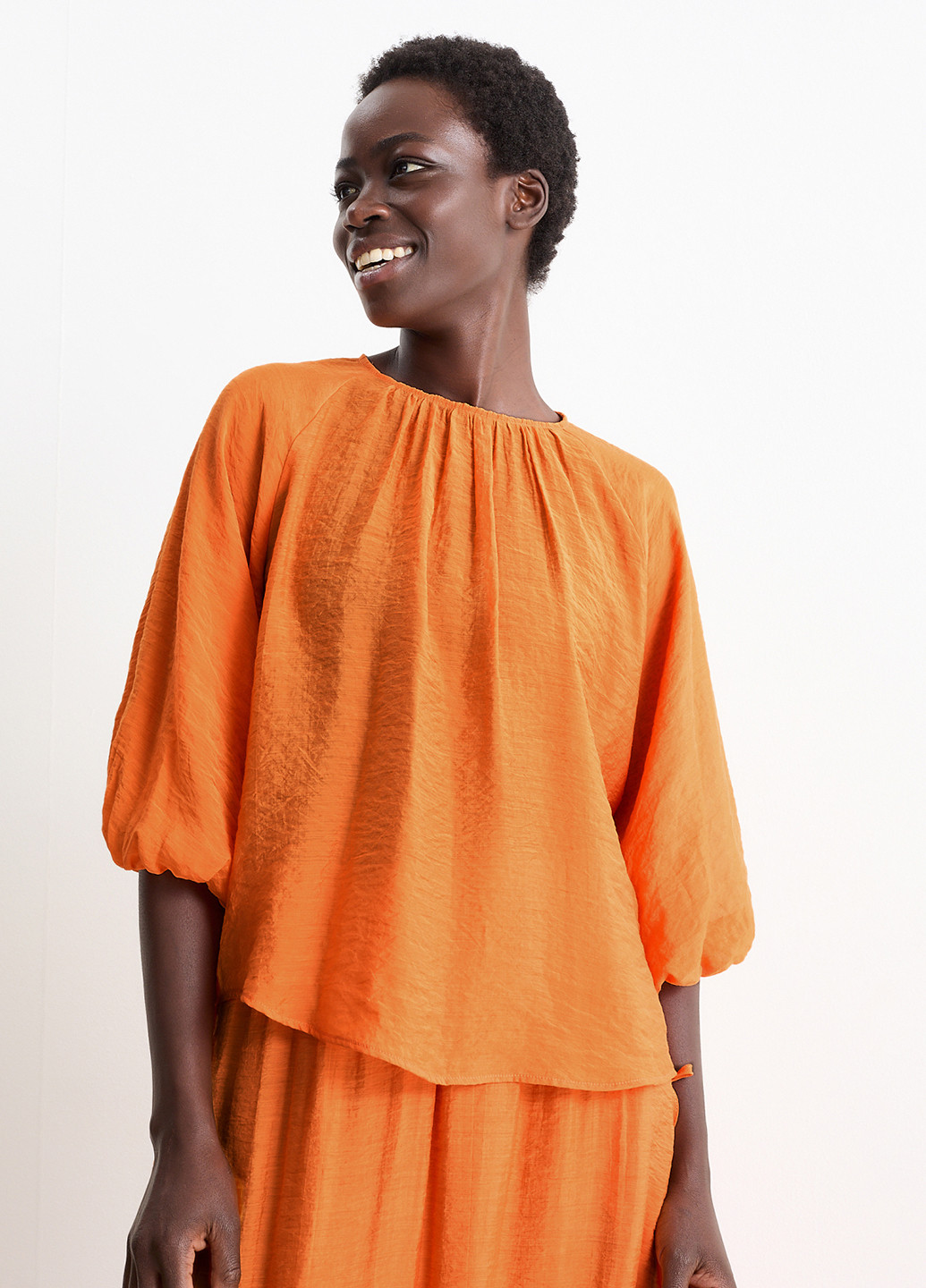 Помаранчева блуза C&A