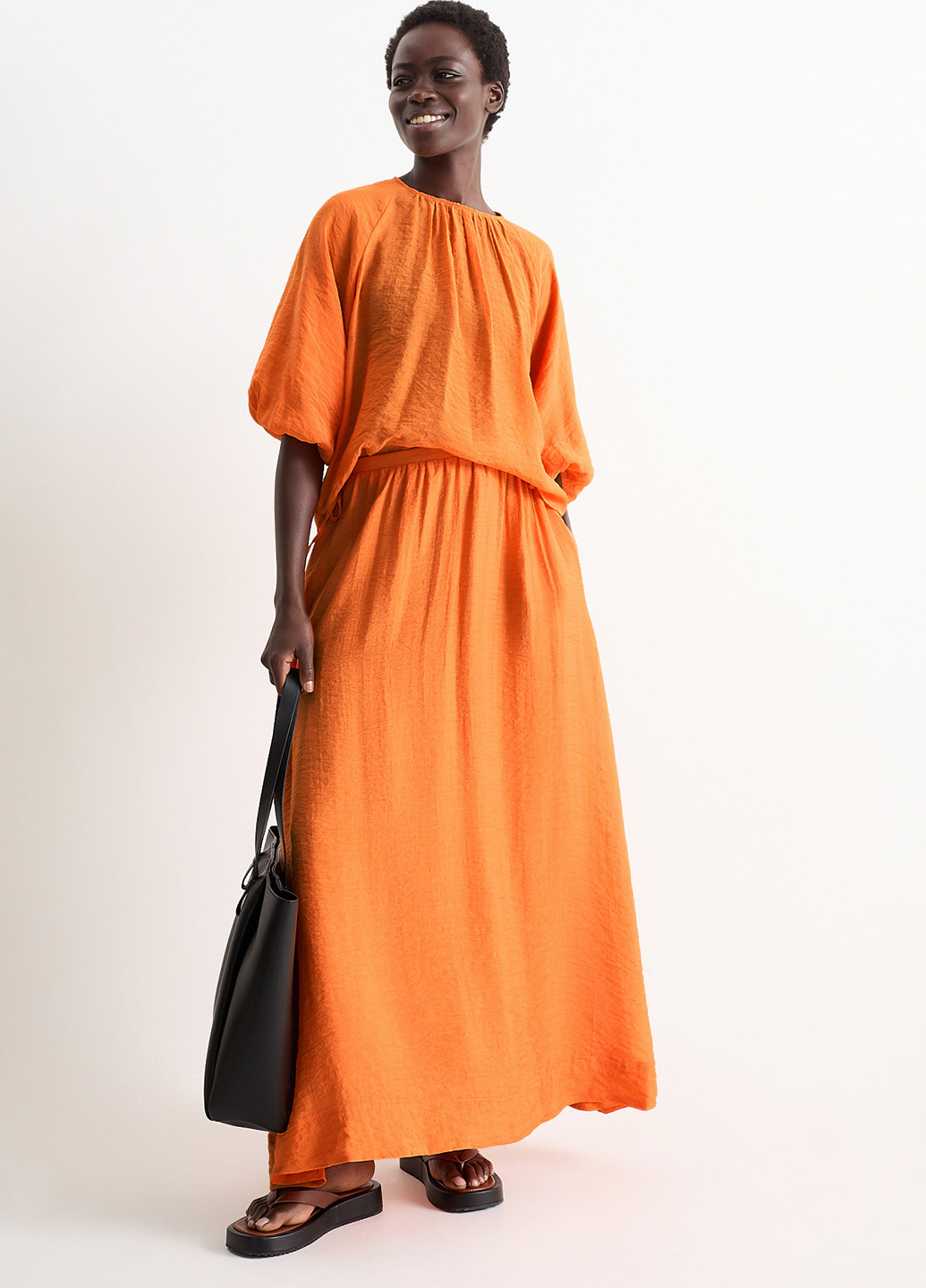 Помаранчева блуза C&A