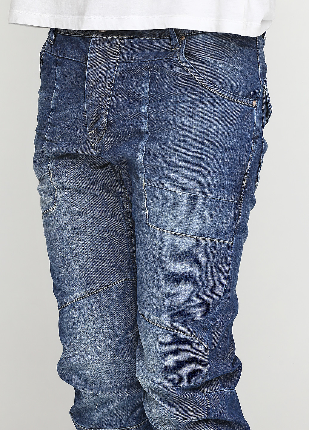 Синие демисезонные зауженные джинсы Weaver Jeans