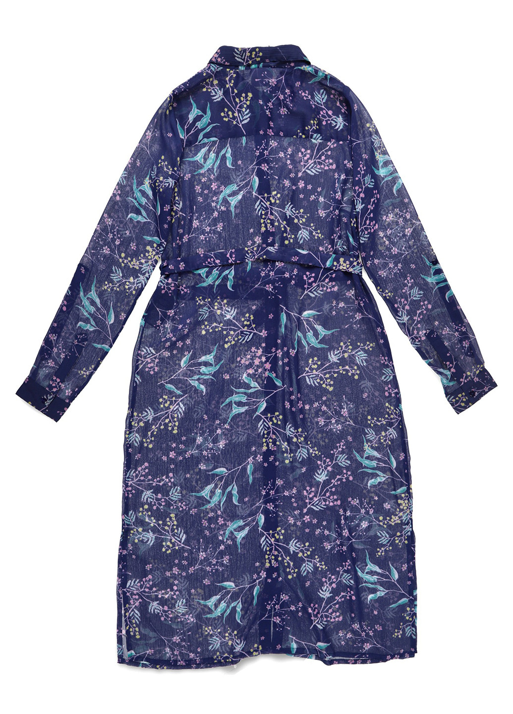 Синее кэжуал платье рубашка Mamalicious с цветочным принтом