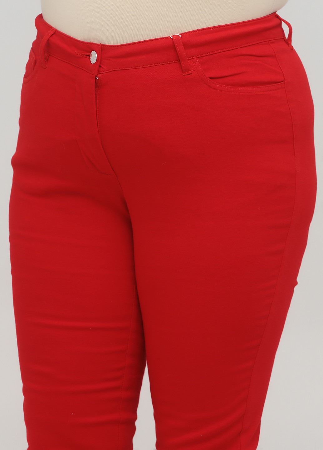 Красные демисезонные зауженные джинсы Long Island