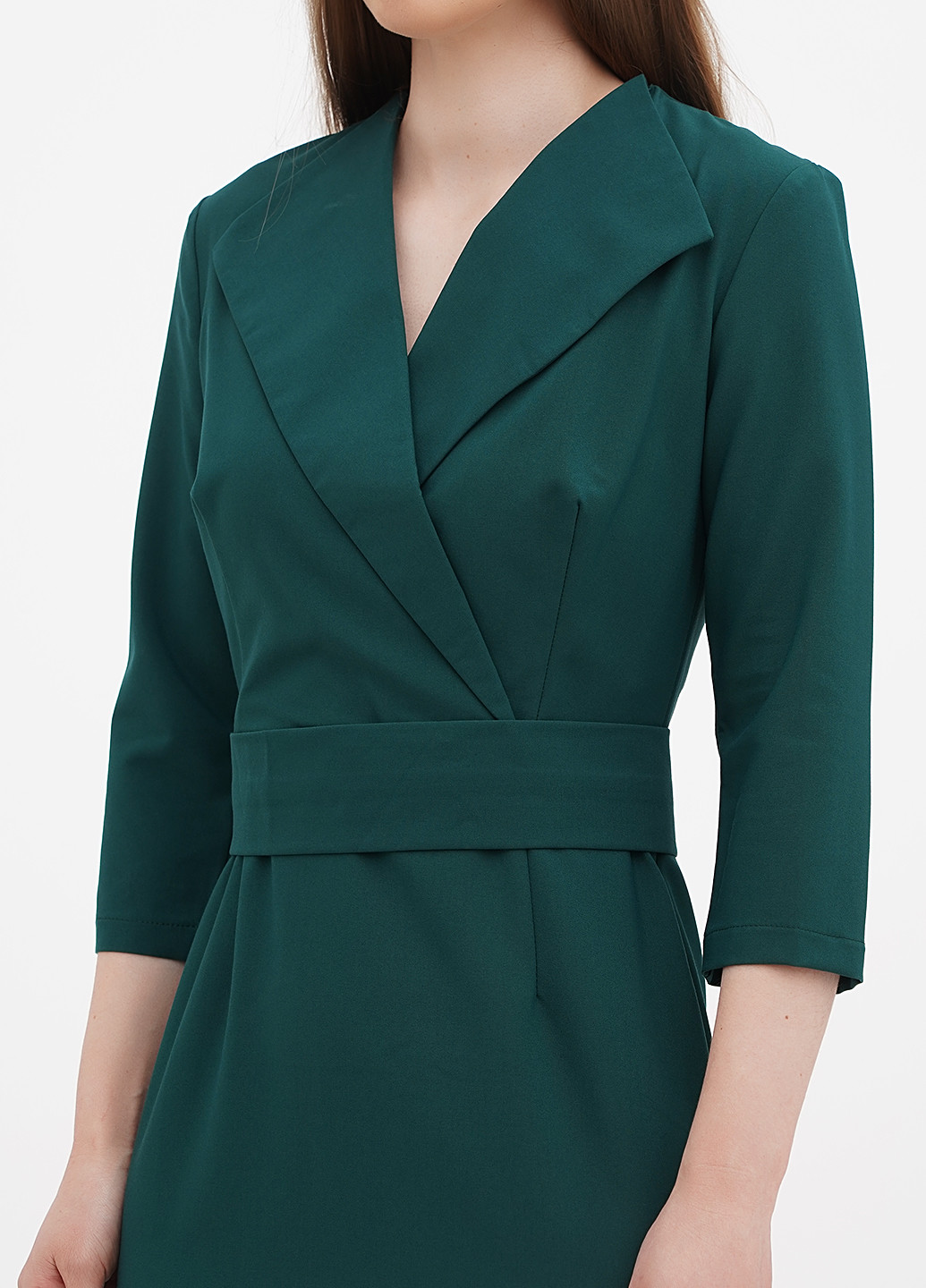 Зеленое кэжуал платье Dioni однотонное
