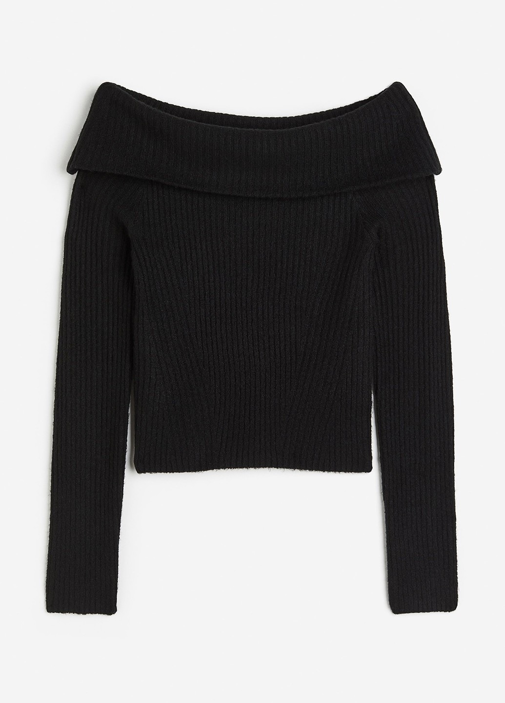 Чорний зимовий светр H&M