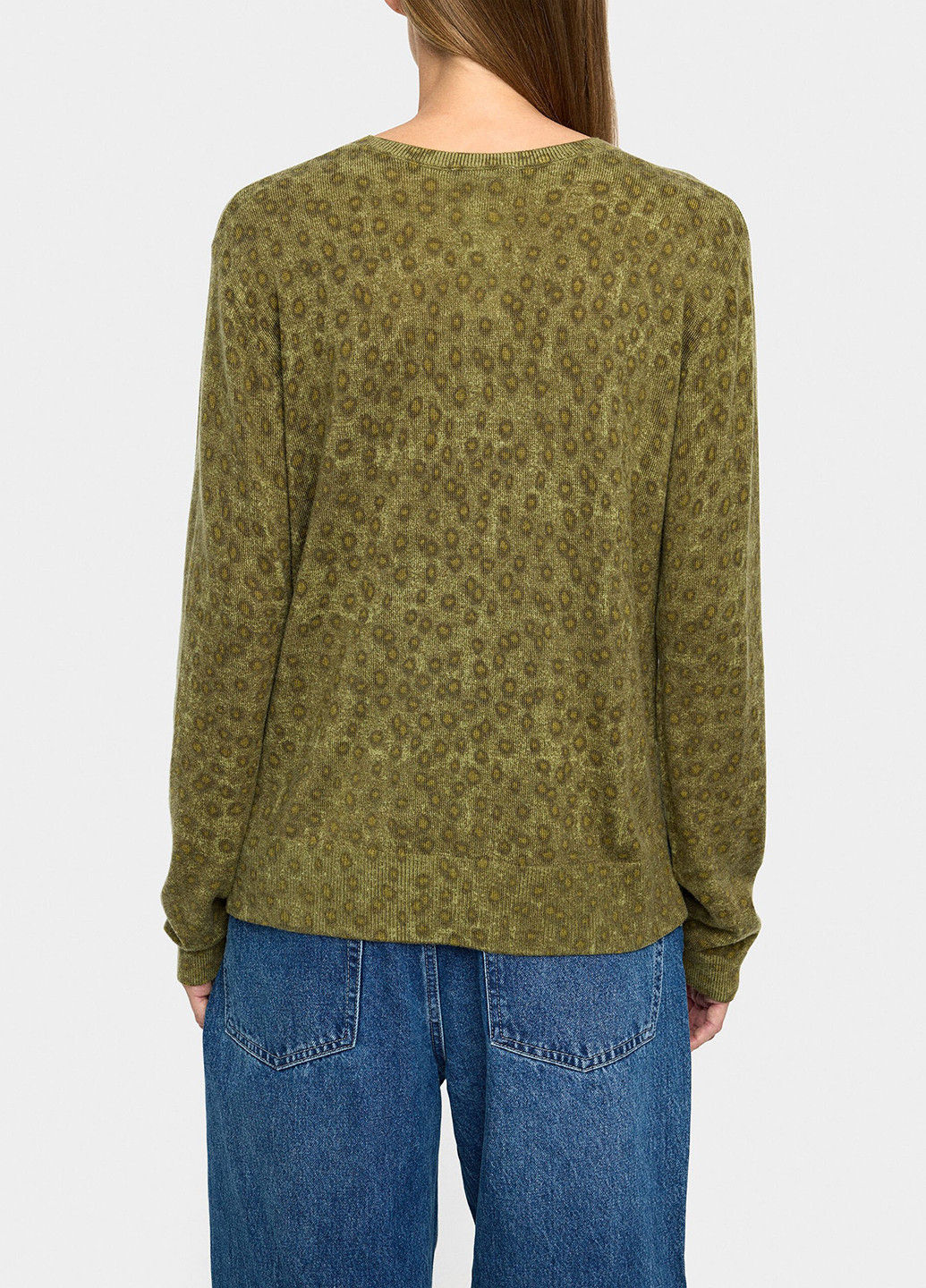 Оливковый демисезонный свитер Parfois