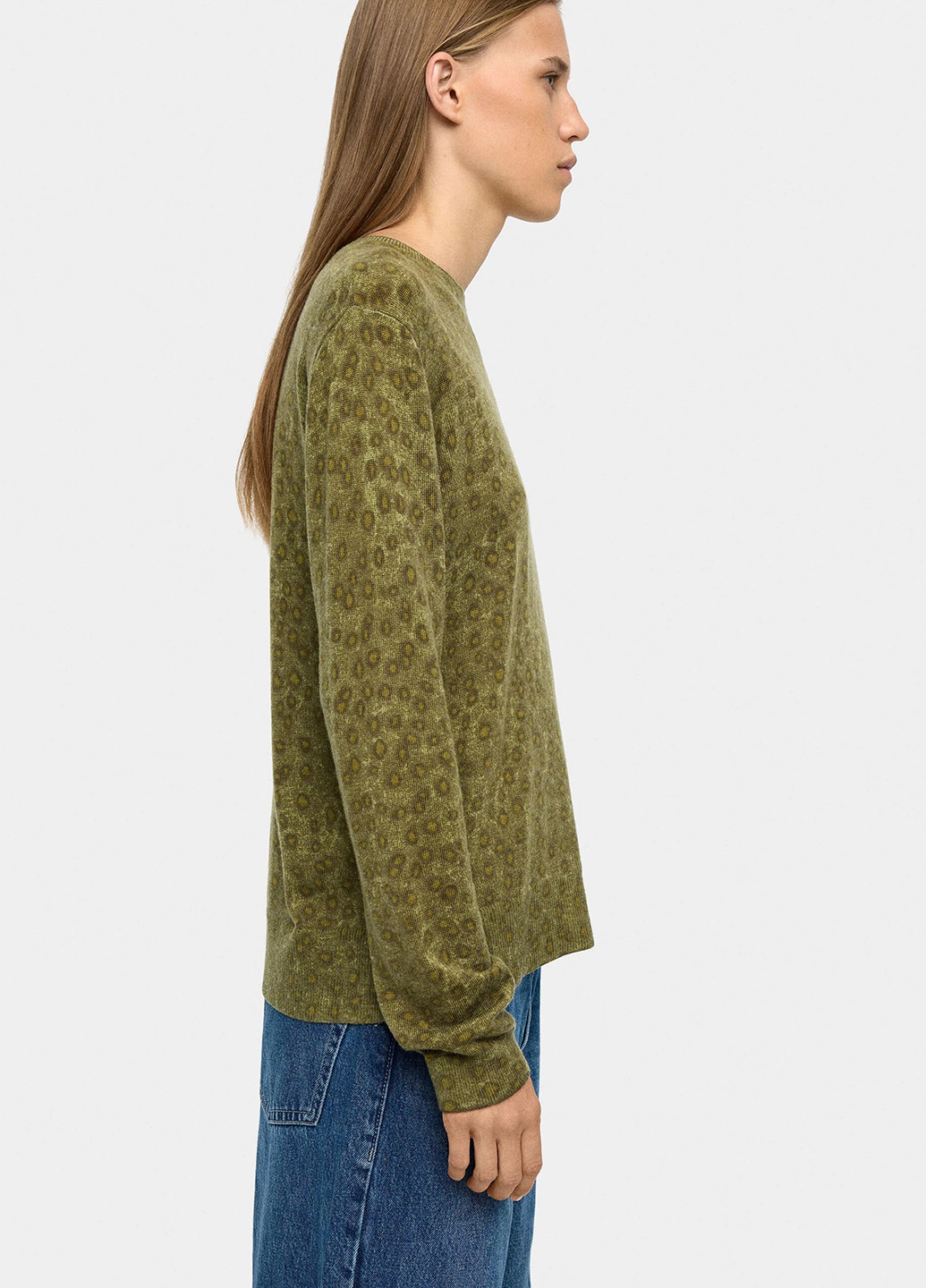 Оливковый демисезонный свитер Parfois