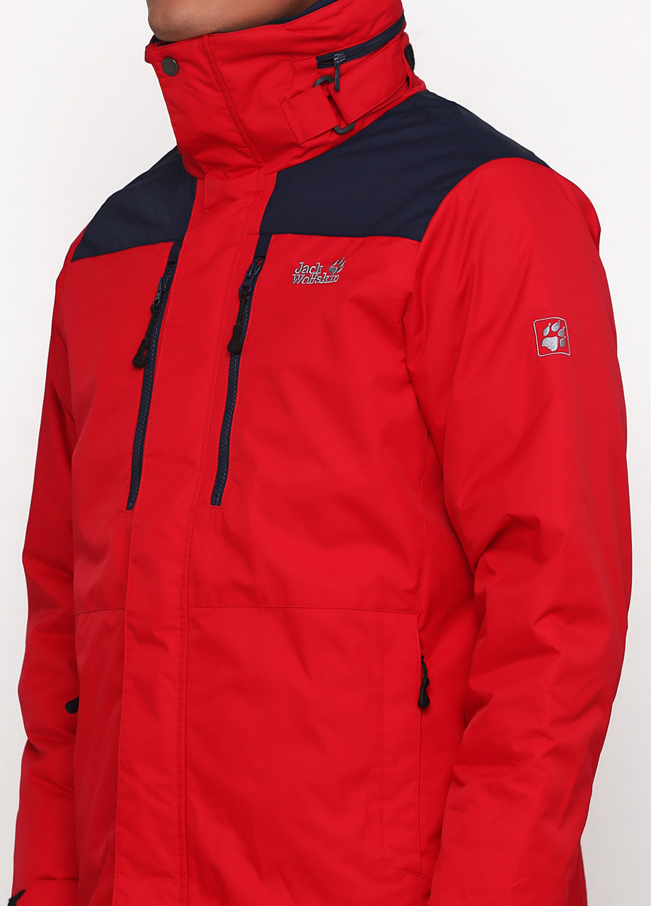Красная демисезонная куртка мужская yukon 1109781 red Jack Wolfskin