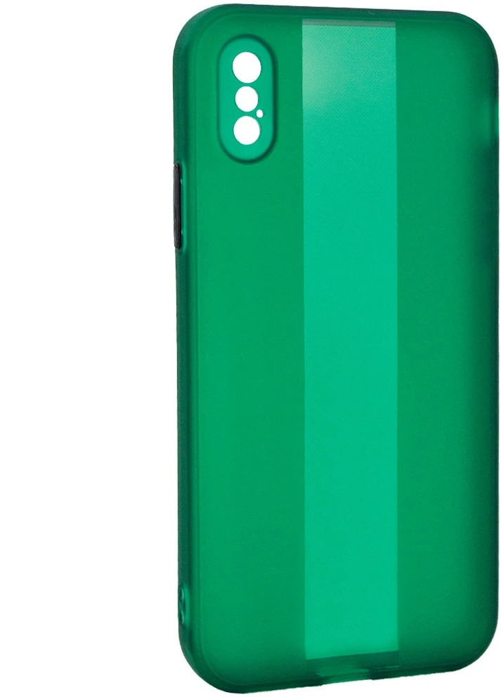 Чохол TPU Glossy Line Full Camera для Apple iPhone X / XS (5.8 ') Зелений (is_00000044028_1) Epik (229727400)