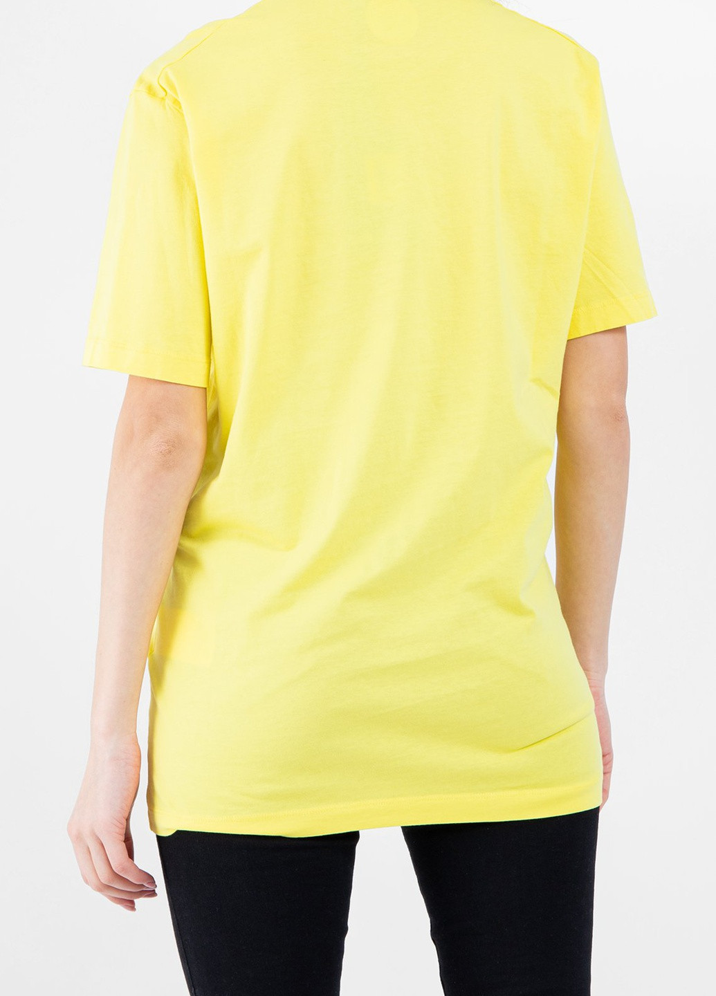 Желтая всесезон желтая футболка с принтом Dsquared2