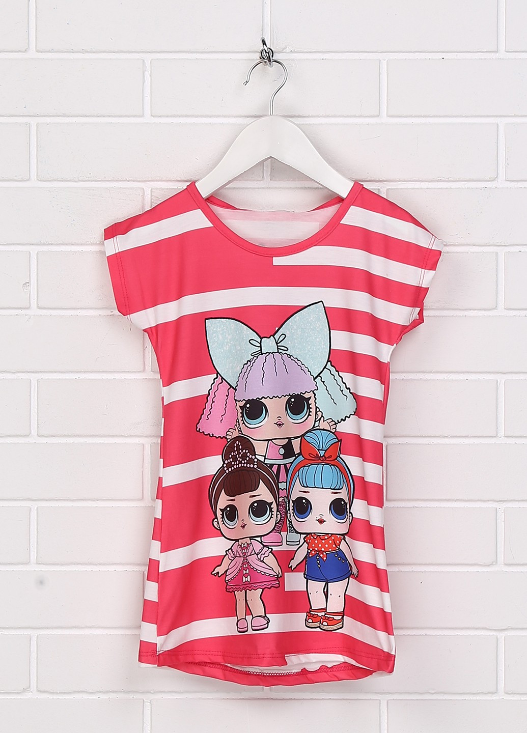 Рожева літня футболка Hacali Kids