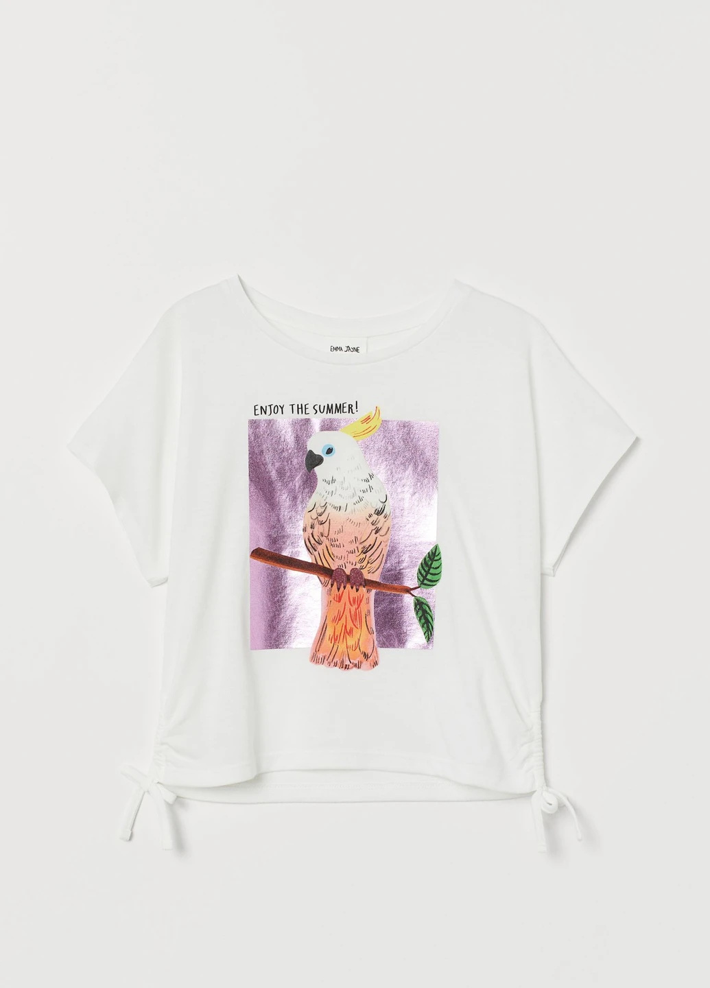 Біла літня футболка H&M